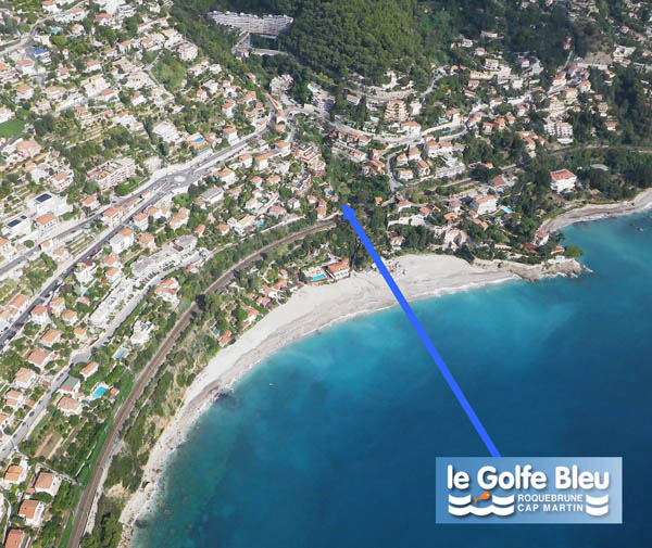vue parapente plage golfe bleu